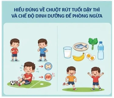 Hiểu đúng về chuột rút tuổi dậy thì và chế độ dinh dưỡng để phòng ngừa