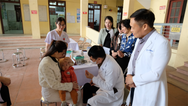 Đoàn công tác Viện Dinh dưỡng đi giám sát chiến dịch bổ sung viên nang vitamin A liều cao tại Bắc Ninh, Phú Thọ và Sơn La