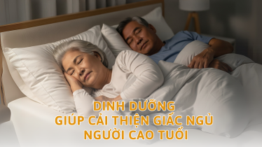 Dinh dưỡng giúp cải thiện giấc ngủ ở người cao tuổi