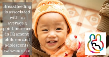 Thông điệp của Tuần lễ nuôi con bằng sữa mẹ 2016