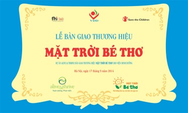 Bàn giao thương hiệu Mặt trời Bé thơ cho Viện Dinh dưỡng