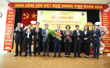 Bộ Y tế bổ nhiệm lại Phó Viện trưởng phụ trách kinh tế Viện Dinh dưỡng