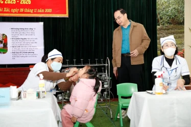 Viện Dinh dưỡng giám sát chiến dịch bổ sung vitamin A đợt 2 năm 2025 tại Lào Cai và Hưng Yên