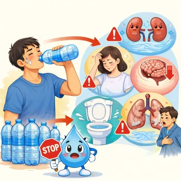 Uống quá nhiều nước có hại không?