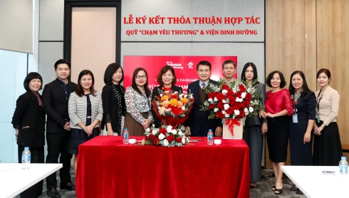 National Institute of Nutrition and “Cham Yeu Thuong” Foundation sign Memorandum of Understanding to strengthen nutrition support for children in disadvantaged areas