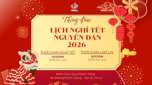 THÔNG BÁO NGHỈ TẾT NGUYÊN ĐÁN VÀ LỊCH LÀM VIỆC CỦA TRUNG TÂM TƯ VẤN, PHỤC HỒI DINH DƯỠNG VÀ KIỂM SOÁT BÉO PHÌ