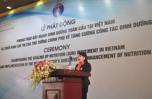 Lễ Phát động phong trào đẩy mạnh dinh dưỡng toàn cầu tại Việt Nam