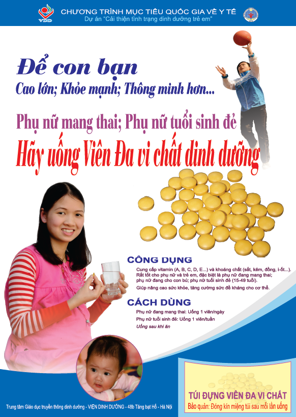 Tờ rơi Phòng chống thiếu đa vi chất dinh dưỡng